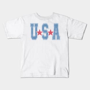 USA T Shirt Women Men Patriotic American Flag 4th of July Kids T-Shirt